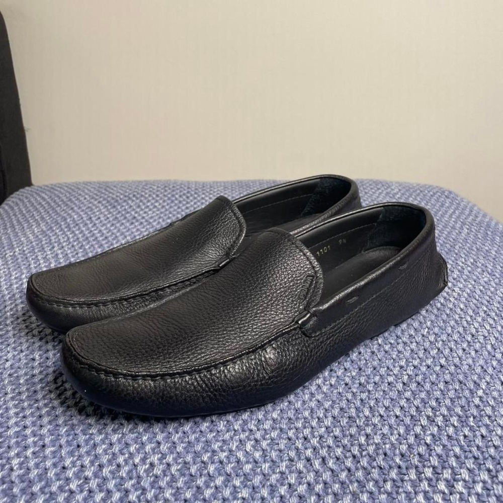 Prada black leather loafers. Size 9.5